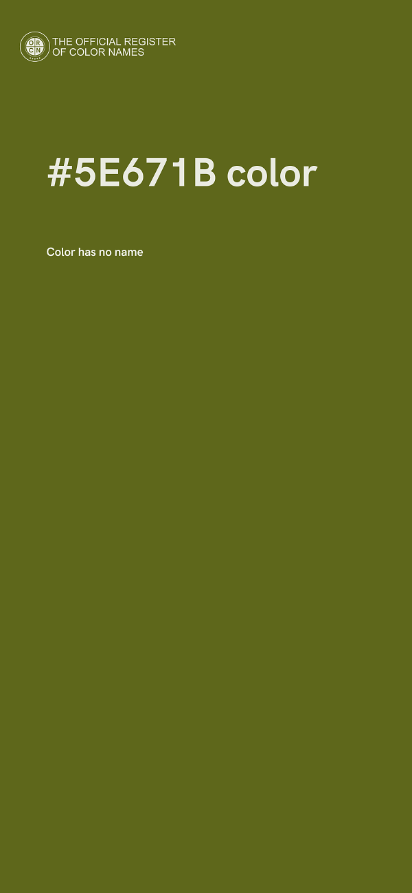 #5E671B color image