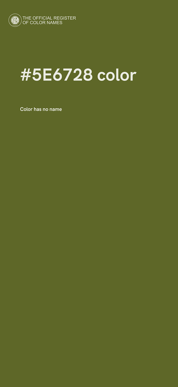 #5E6728 color image