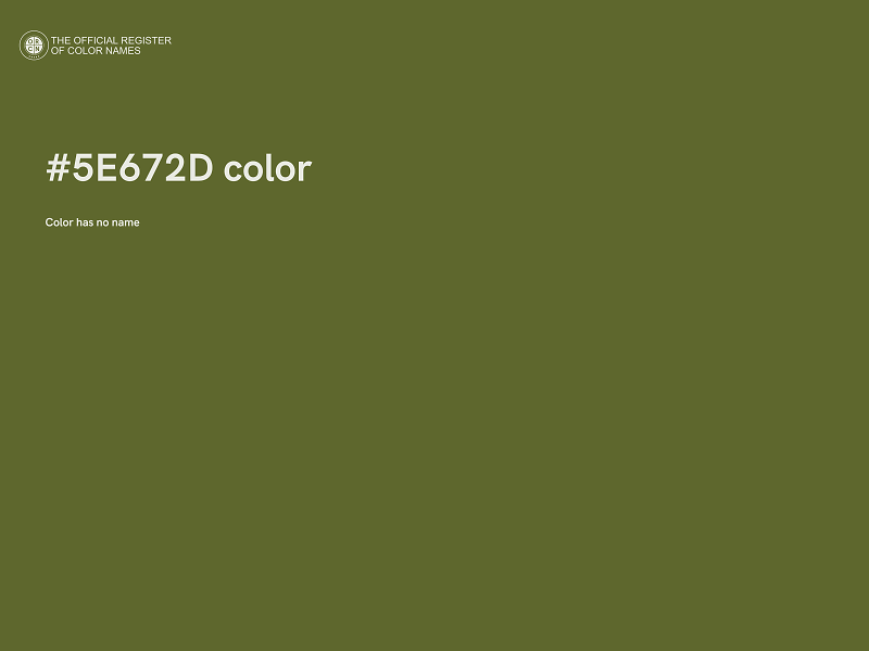 #5E672D color image