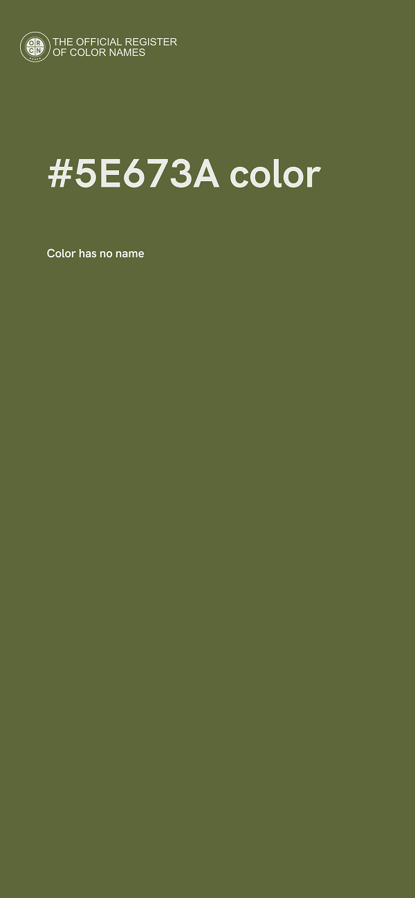 #5E673A color image