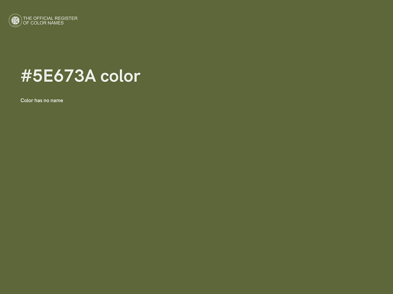 #5E673A color image