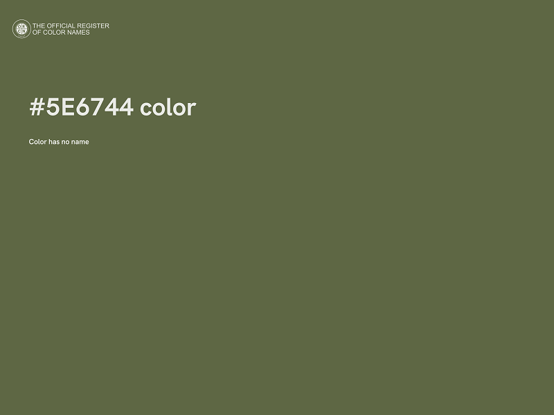 #5E6744 color image