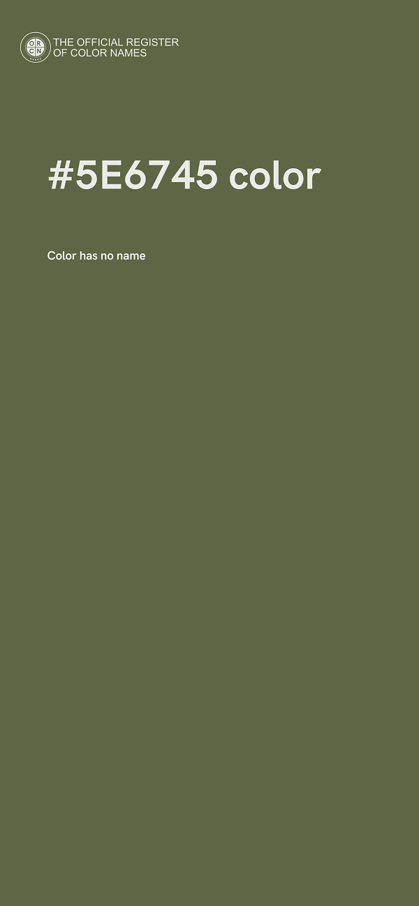 #5E6745 color image