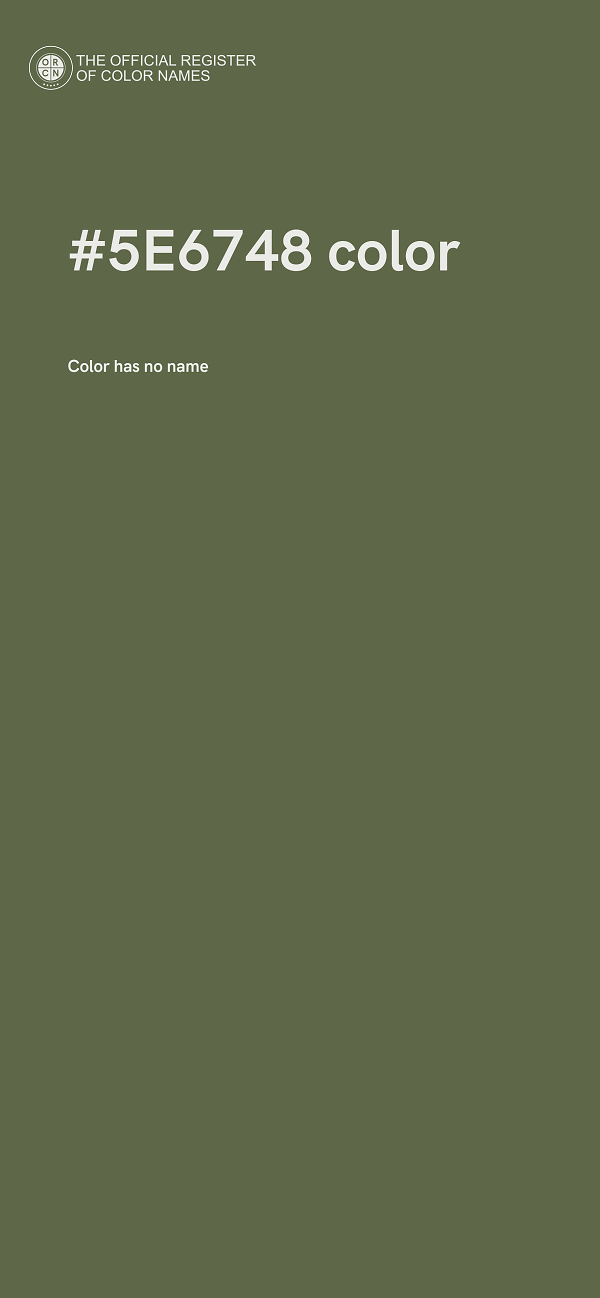 #5E6748 color image