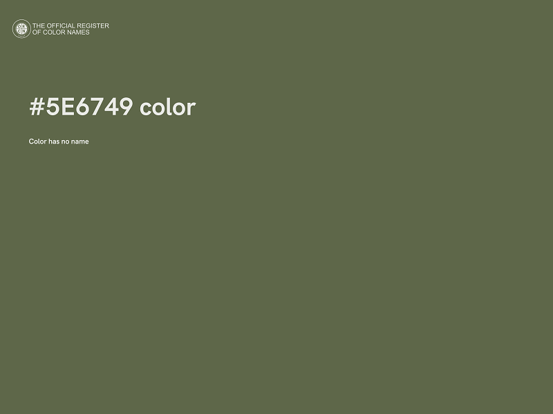 #5E6749 color image
