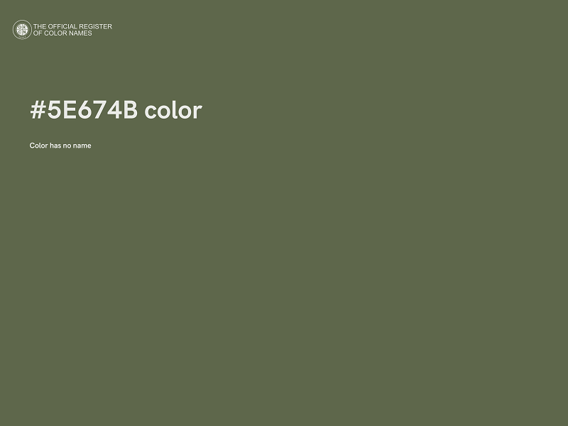 #5E674B color image