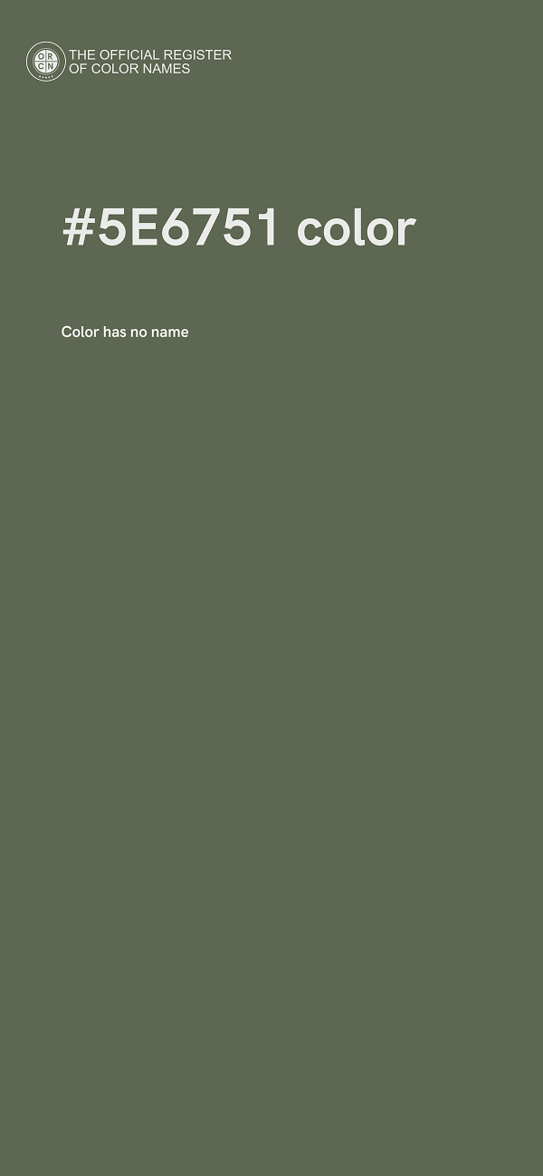 #5E6751 color image