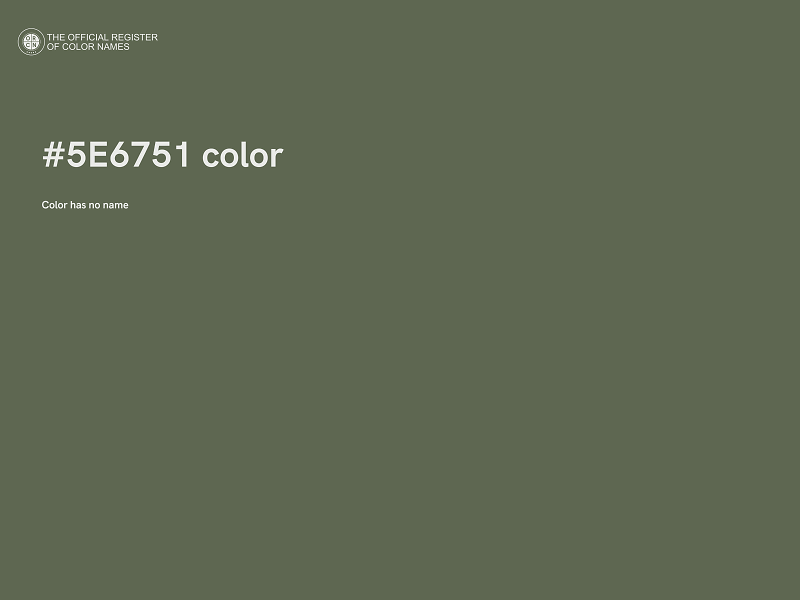 #5E6751 color image
