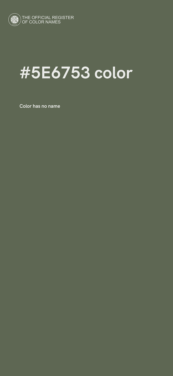 #5E6753 color image