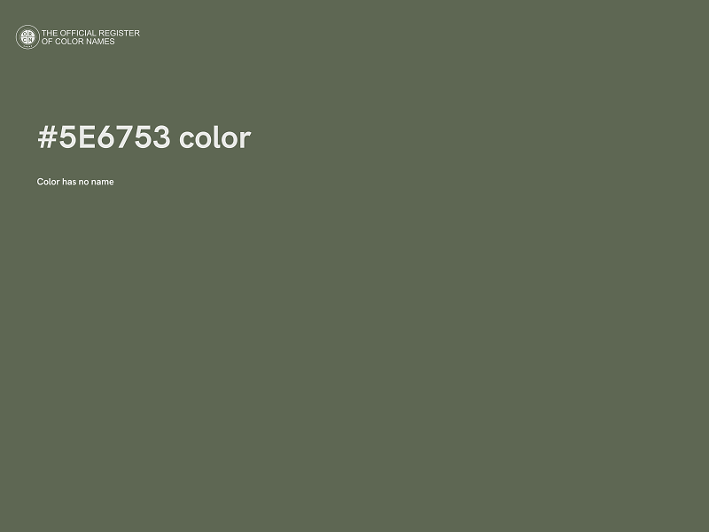 #5E6753 color image