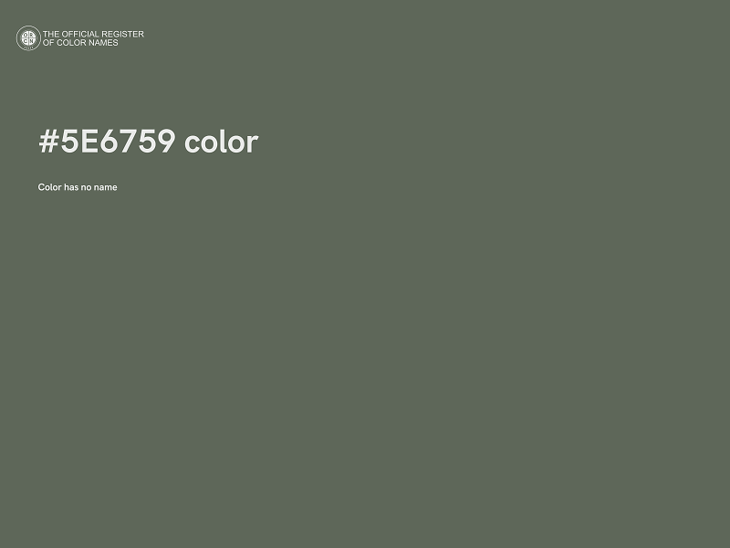 #5E6759 color image
