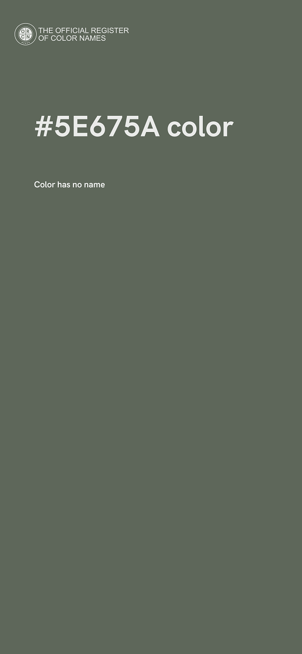 #5E675A color image