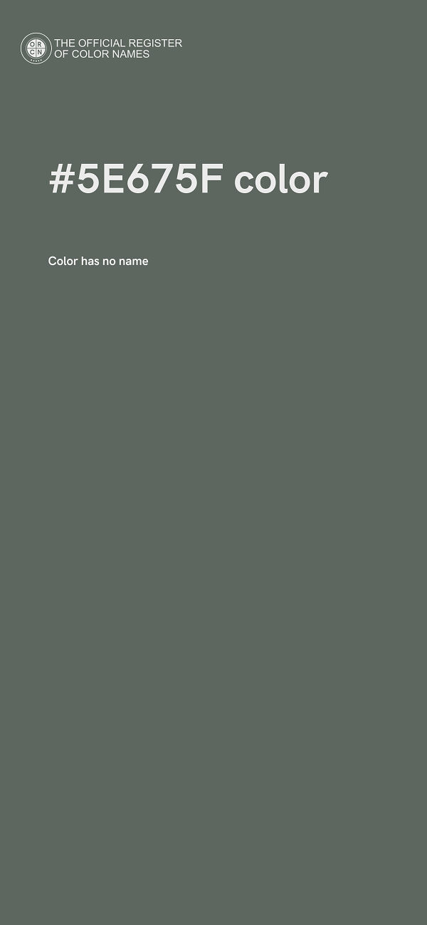 #5E675F color image