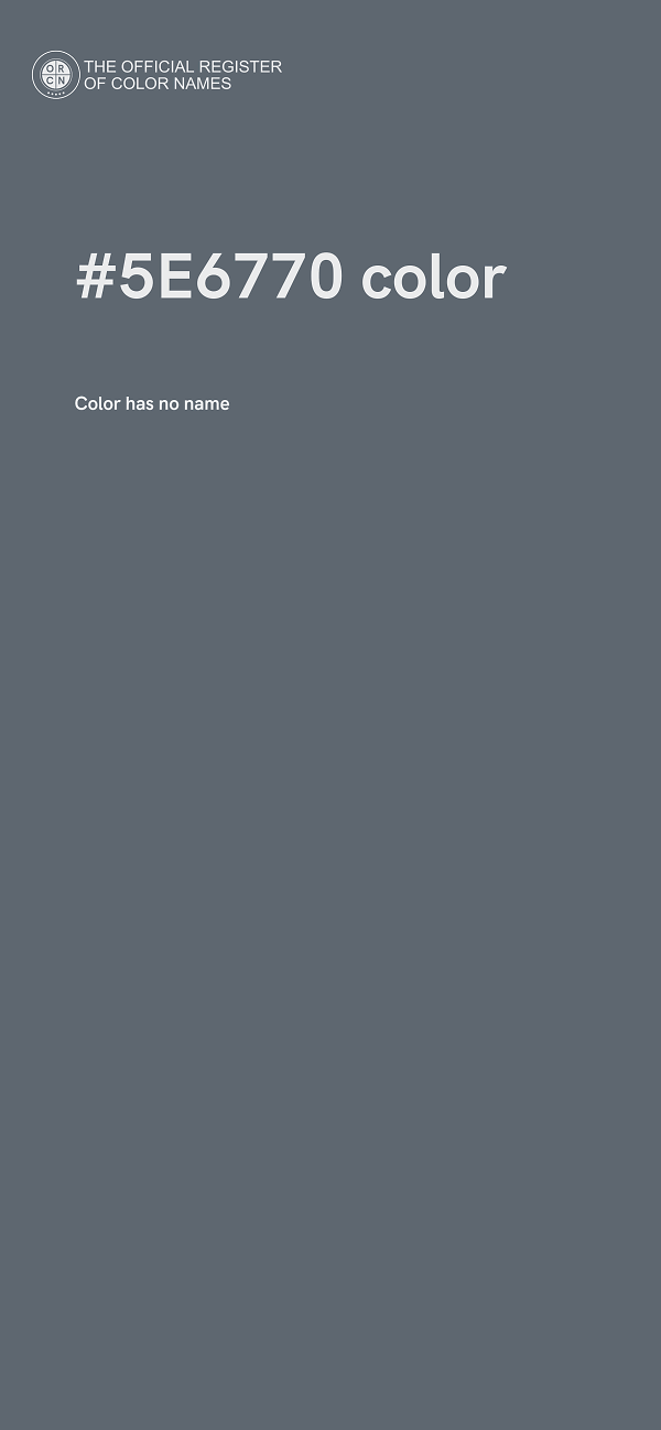 #5E6770 color image