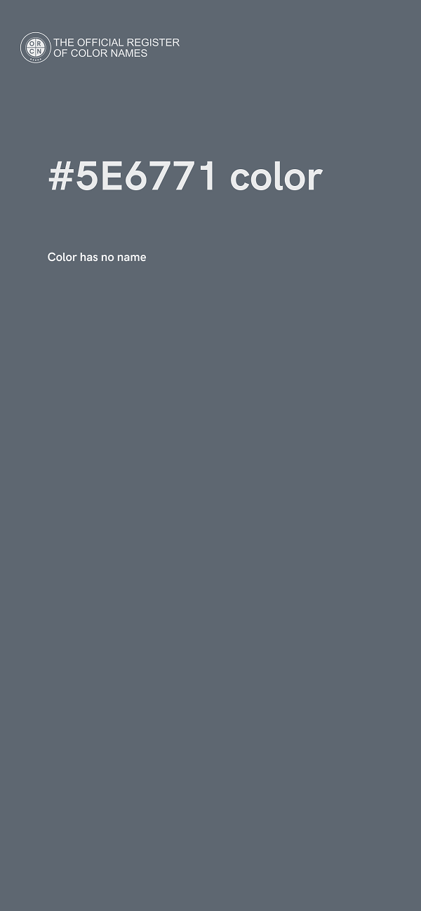 #5E6771 color image