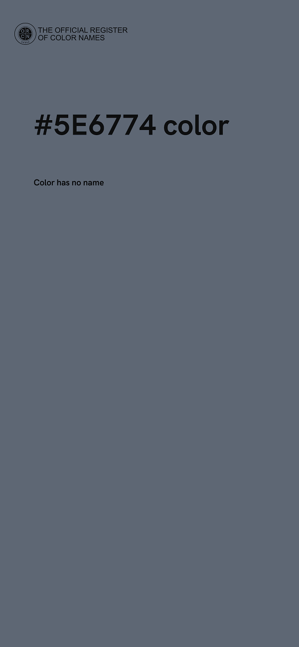 #5E6774 color image