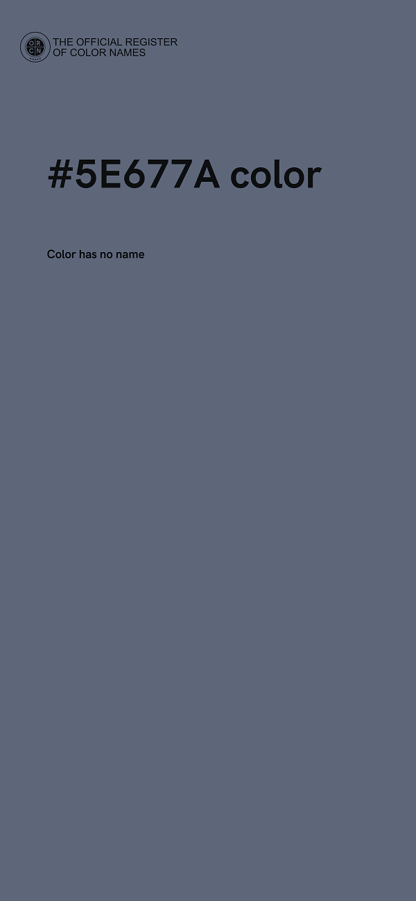 #5E677A color image