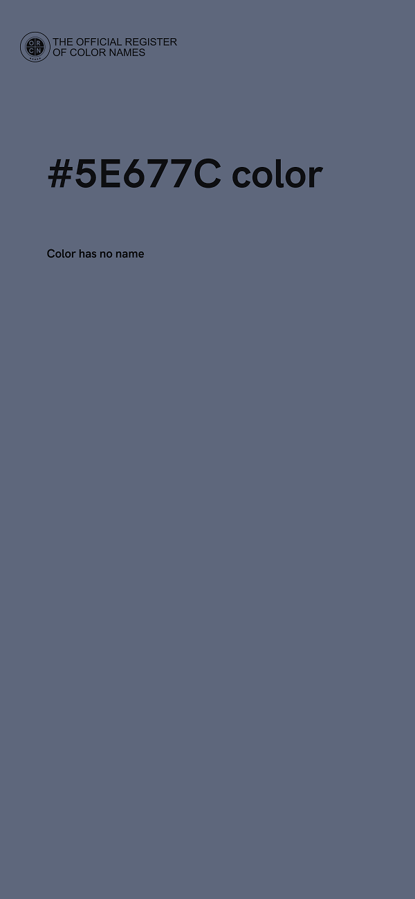 #5E677C color image