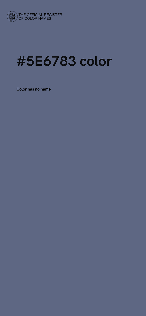 #5E6783 color image