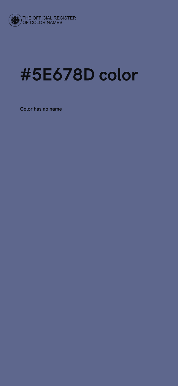 #5E678D color image