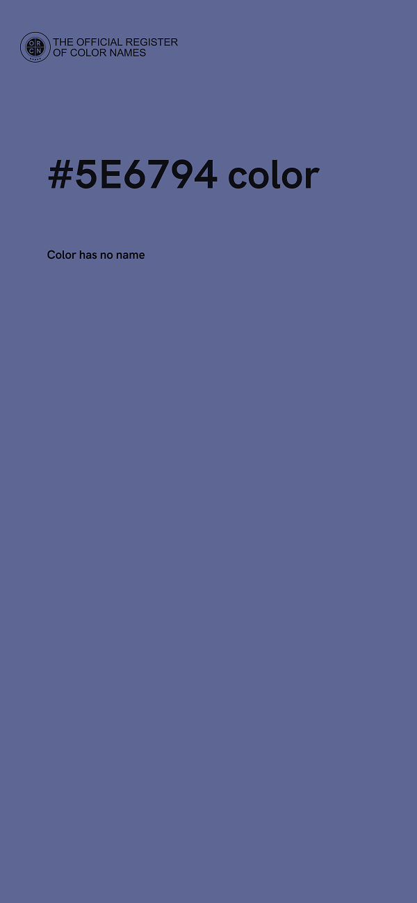 #5E6794 color image