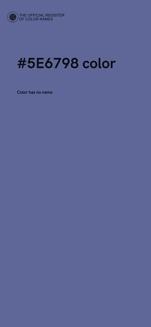 #5E6798 color image