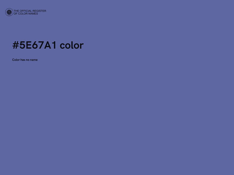 #5E67A1 color image