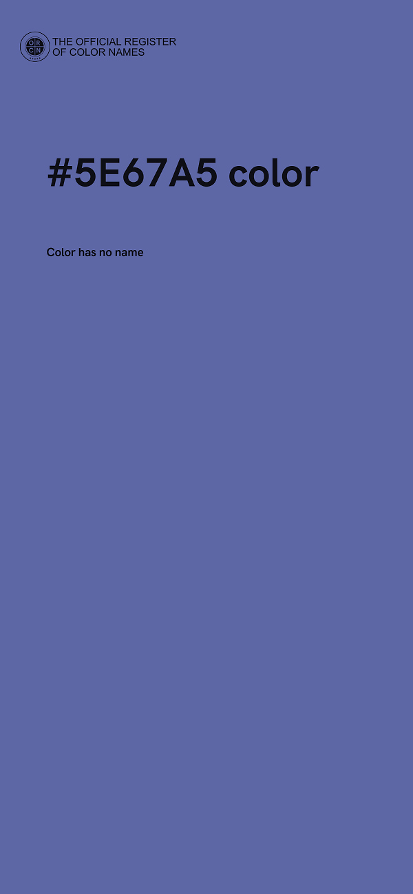 #5E67A5 color image