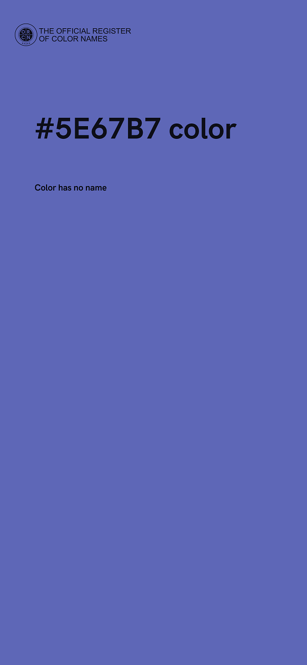 #5E67B7 color image