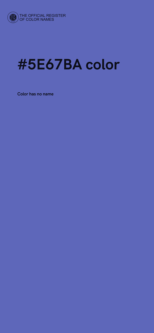 #5E67BA color image