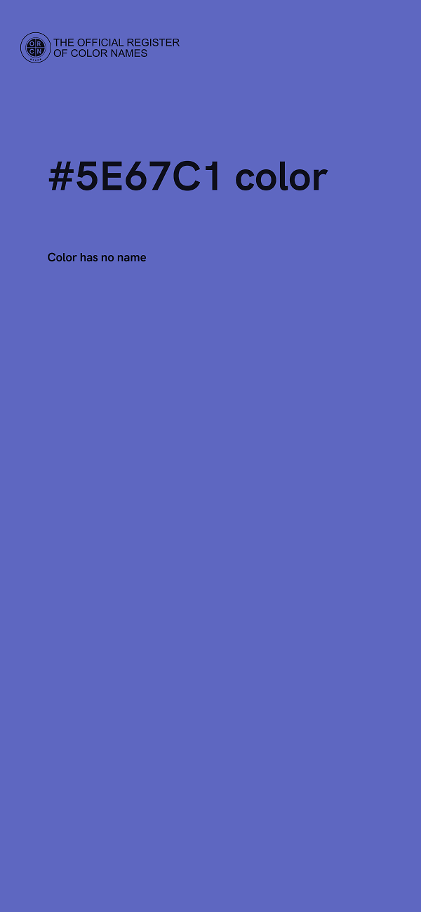 #5E67C1 color image