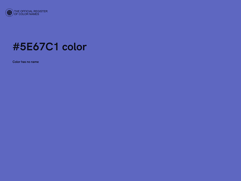 #5E67C1 color image