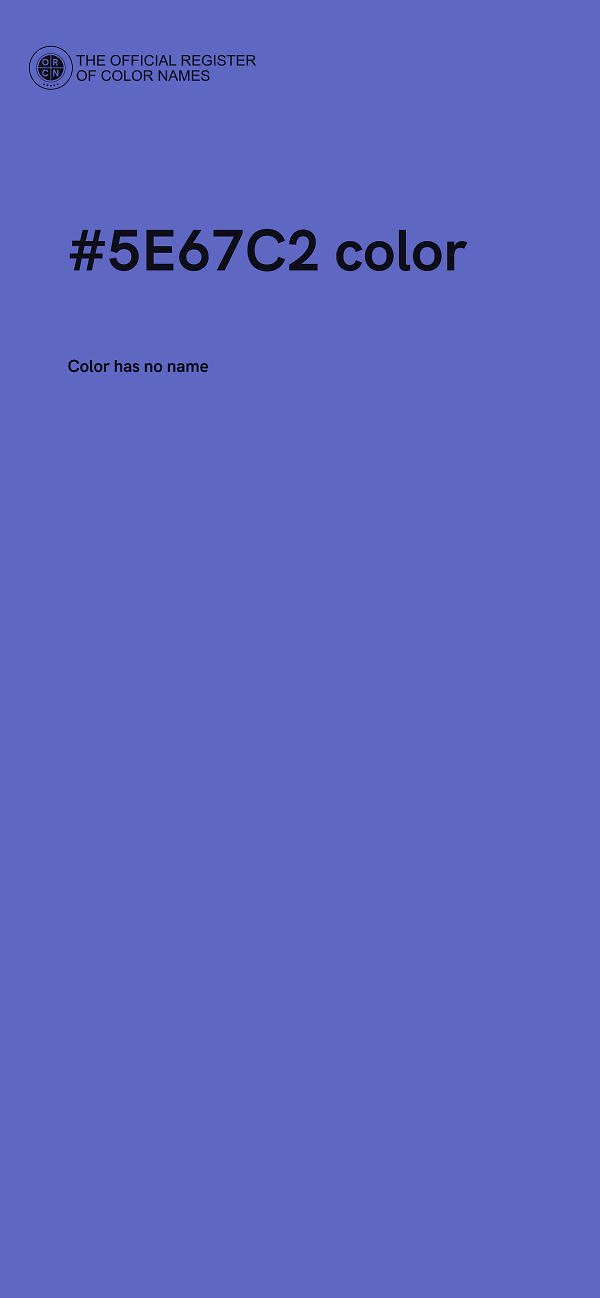#5E67C2 color image
