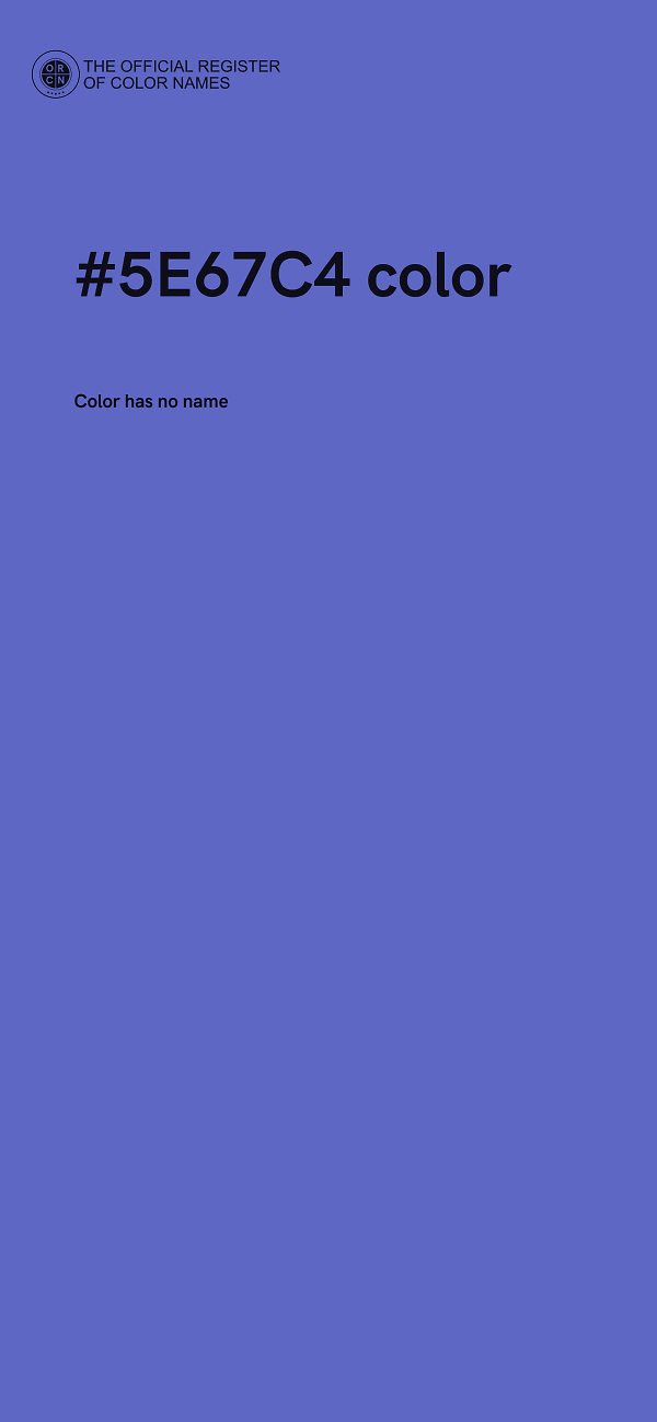 #5E67C4 color image