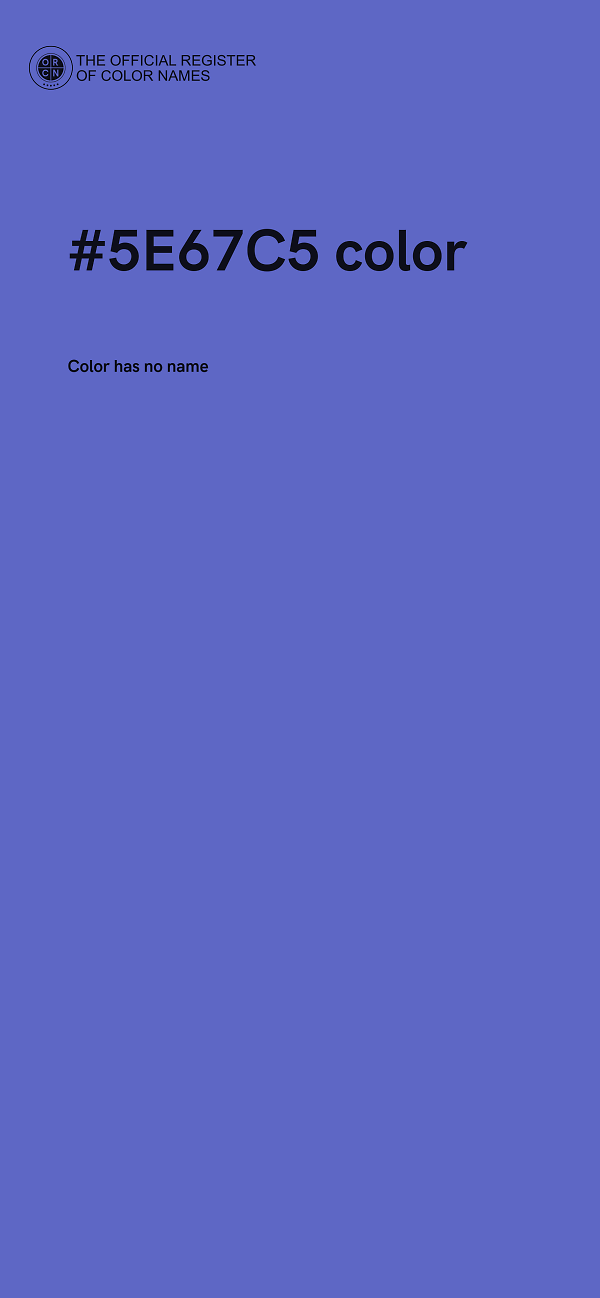 #5E67C5 color image