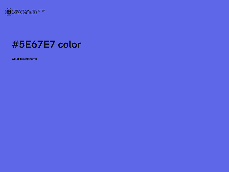 #5E67E7 color image