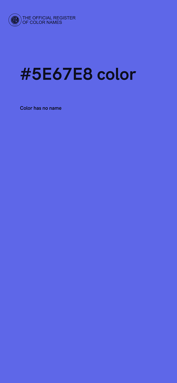 #5E67E8 color image
