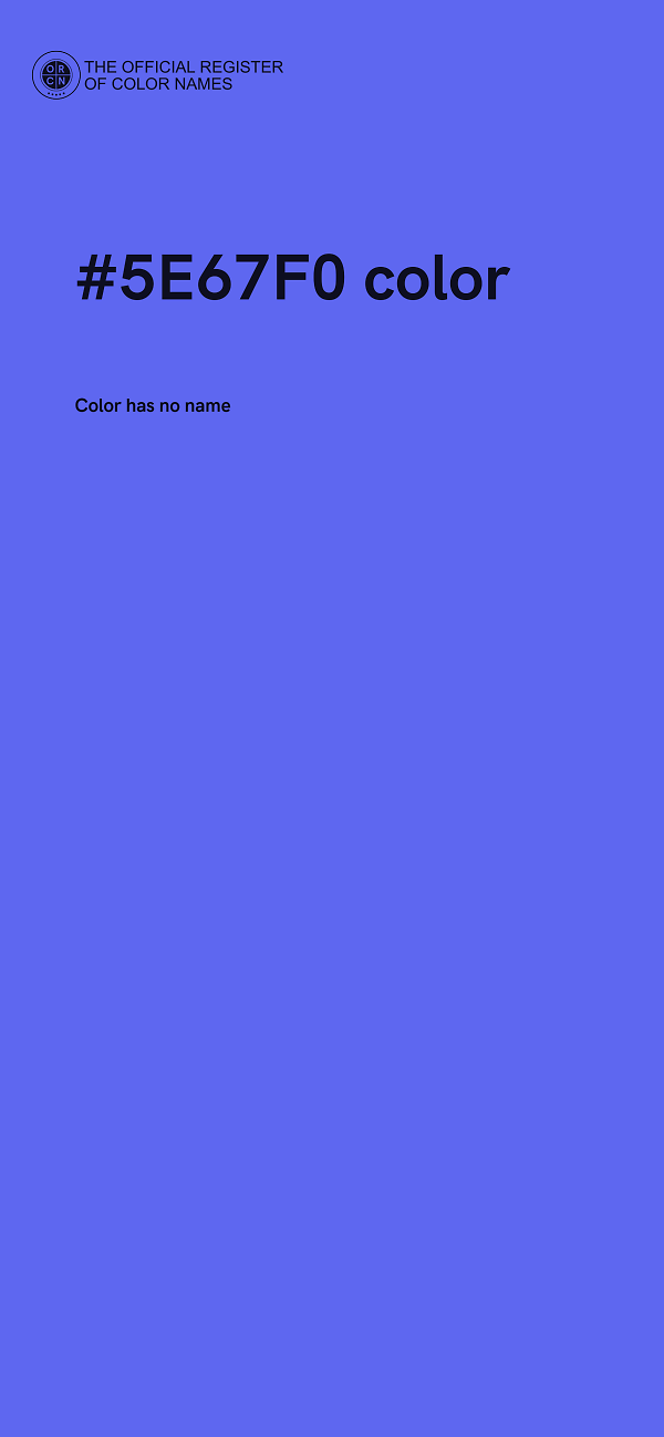 #5E67F0 color image