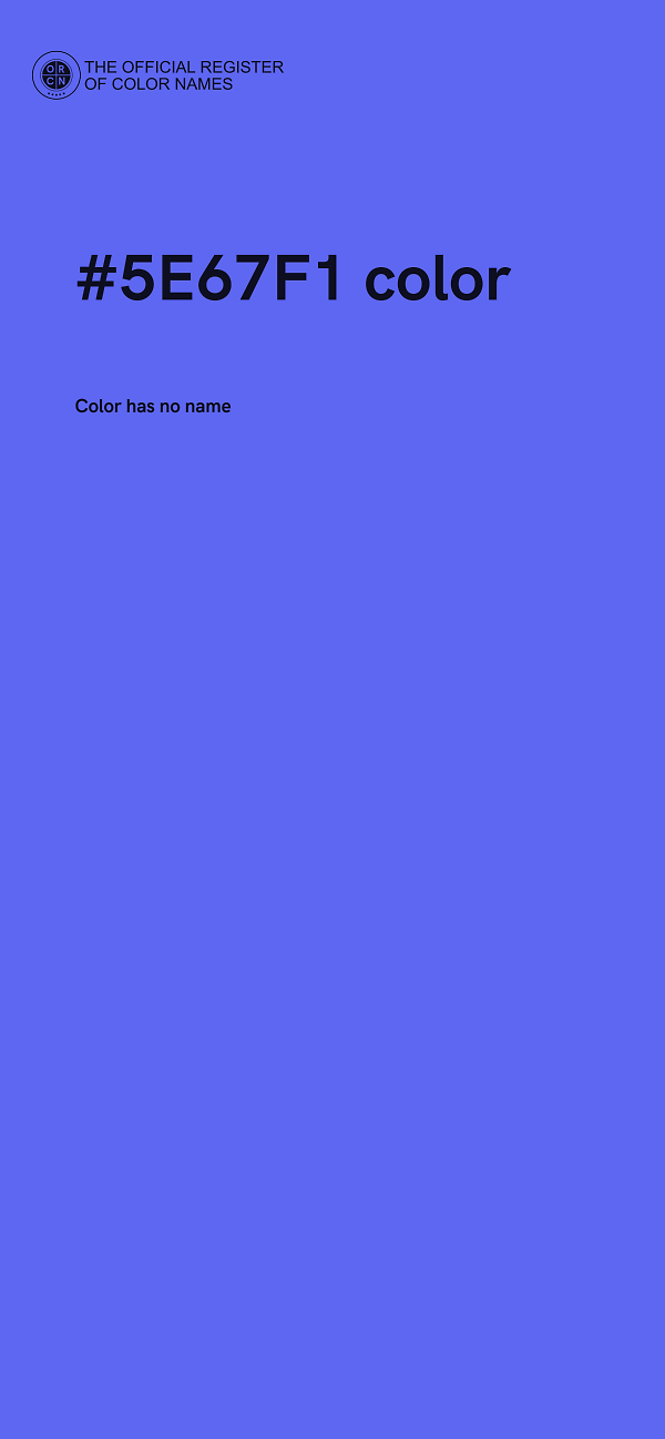 #5E67F1 color image