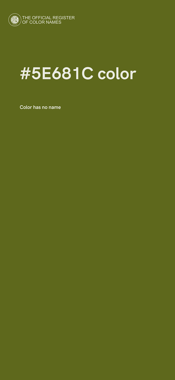 #5E681C color image