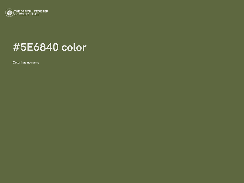 #5E6840 color image