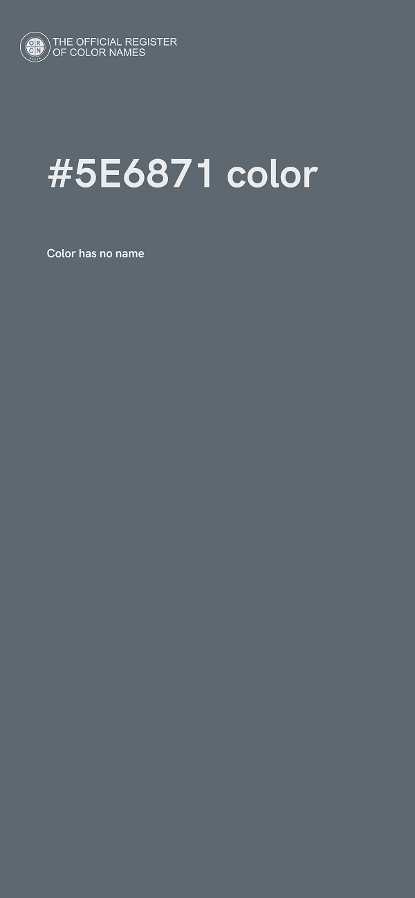 #5E6871 color image