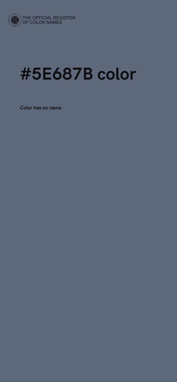 #5E687B color image