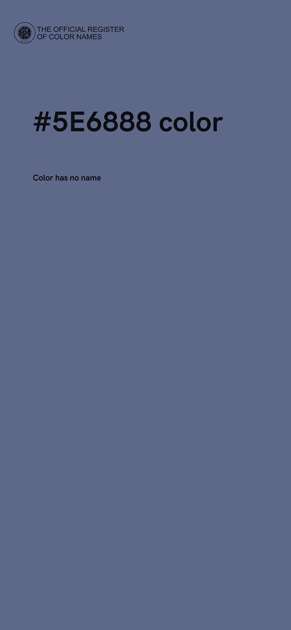 #5E6888 color image