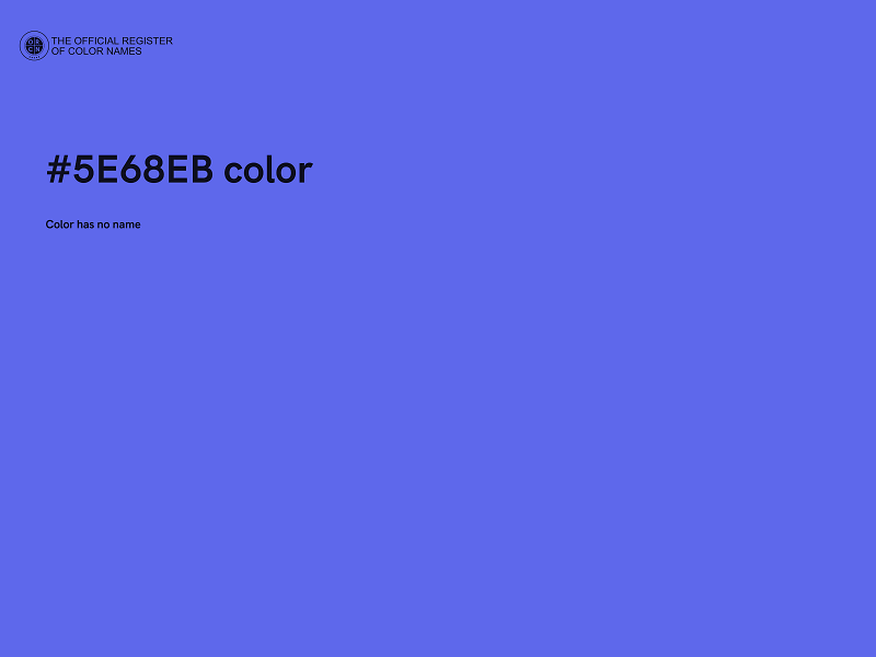 #5E68EB color image