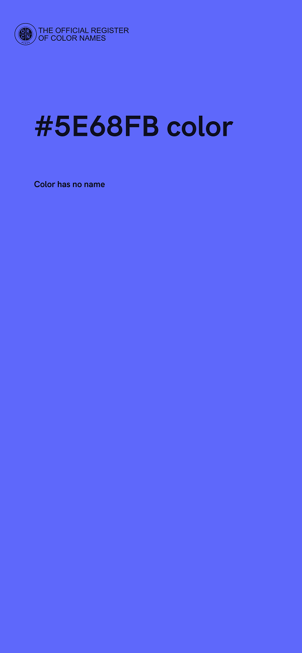 #5E68FB color image