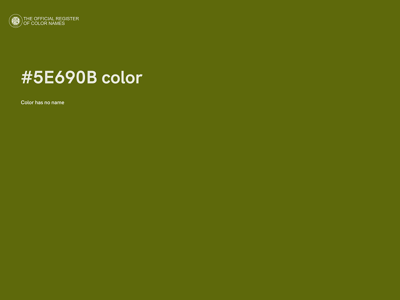 #5E690B color image