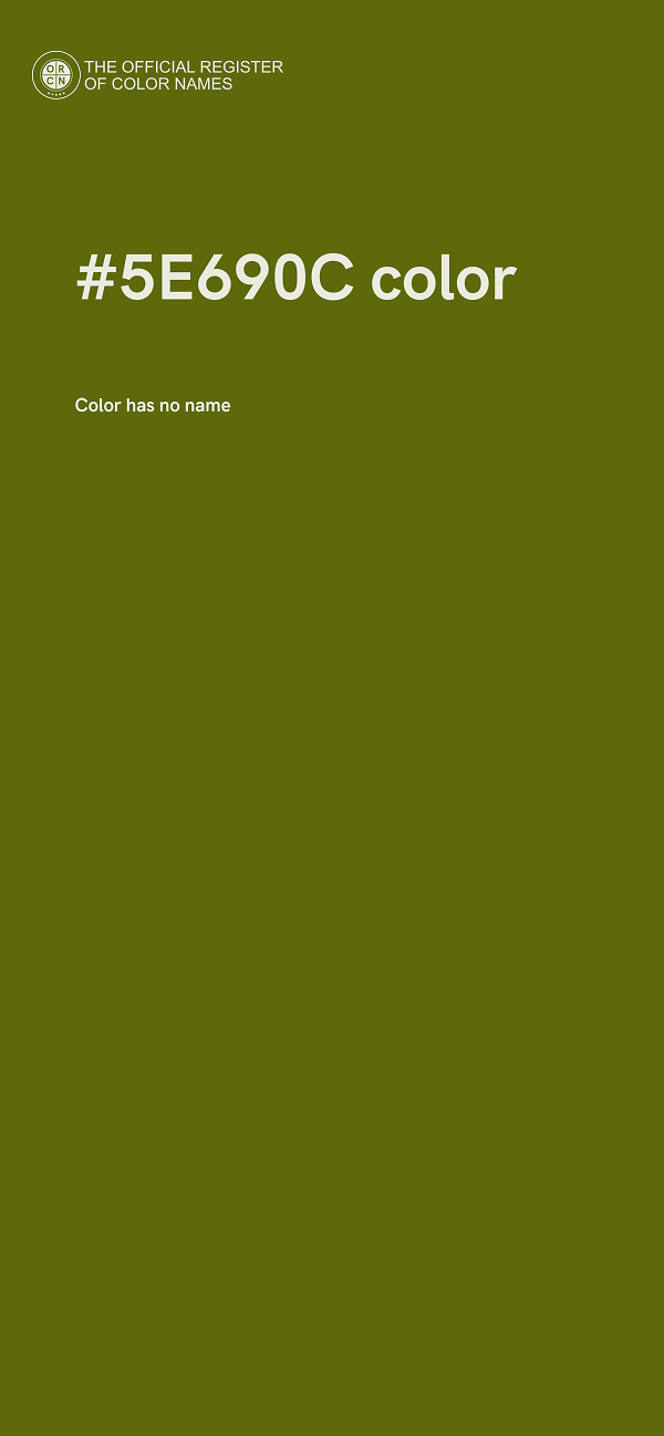 #5E690C color image
