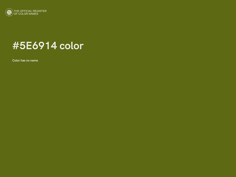 #5E6914 color image