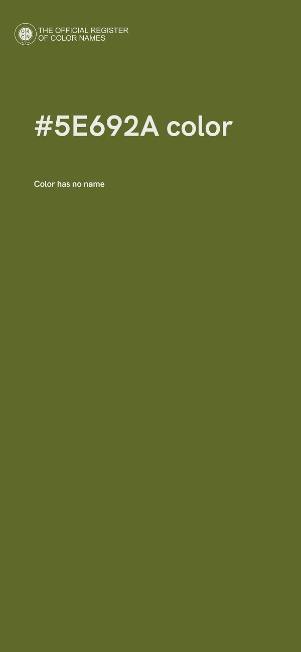 #5E692A color image